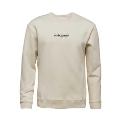 Bluza z okrągłym dekoltem Black Diamond Heritage Wordmark. Białe bluzy bez kaptura męskie Black Diamond, z bawełny. Za 287.75 zł.