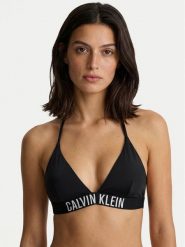 Calvin Klein Swimwear Góra od bikini LV00Q61222 Czarny. Czarne bikini damskie Calvin Klein Swimwear, bez wzorów. Za 209.99 zł.