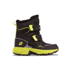 Buty trapery zimowe ocieplane LOTTO ALSTYNE TEX K. Czarne trapery damskie Lotto, bez obcasa. W wyprzedaży za 124.00 zł.