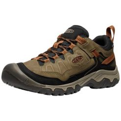 Buty trekkingowe męskie KEEN Targhee IV WP. Brązowe buty trekkingowe męskie 909, z materiału, bez zapięcia, narciarskie. Za 706.50 zł.