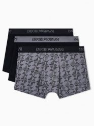 Emporio Armani Underwear Komplet bokserek EM000260 AF10800 MC200 Czarny. Czarne bokserki męskie Emporio Armani Underwear, bez wzorów, z bawełny. Za 229.00 zł.