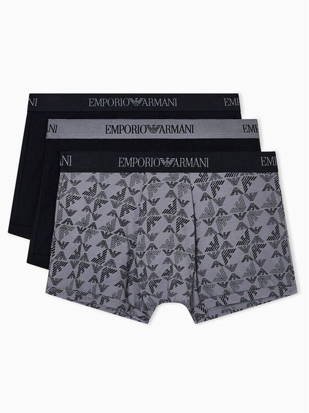 Emporio Armani Underwear Komplet bokserek EM000260 AF10800 MC200 Czarny. Czarne bokserki męskie Emporio Armani Underwear, bez wzorów, z bawełny. Za 229.00 zł.