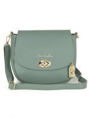 Anna Morellini Skórzana torebka "Iseppa" w kolorze zielonym - 24 x 21 x 9 cm rozmiar: onesize. Zielone torebki klasyczne damskie Anna Morellini, bez wzorów, z materiału, bez dodatków. Za 260.99 zł.