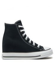 Converse Trampki Chuck Taylor All Star Wedge Platform A11909C Czarny. Czarne trampki i tenisówki damskie Converse, bez wzorów, z materiału. Za 259.99 zł.