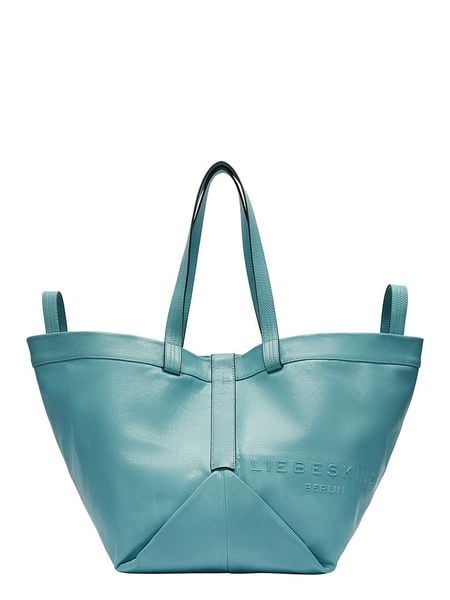 Liebeskind Berlin Skórzany shopper bag w kolorze niebieskim - 47 x 34 x 18 cm rozmiar: onesize. Niebieskie shopper bag damskie LIEBESKIND BERLIN, bez wzorów, z materiału, na ramię, bez dodatków. Za 654.23 zł.