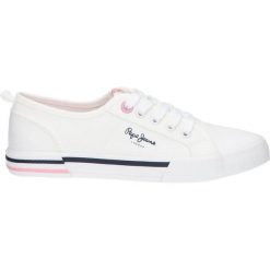 Sneakersy damskie Pepe Jeans Brady Top. Białe topy sportowe damskie Pepe Jeans, m, bez wzorów, z jeansu, bez ramiączek. Za 209.95 zł.