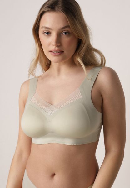 Szary Biustonosz Sportowy z Siateczką i Usztywnionymi Miseczkami Zerirae. Szare biustonosze sportowe damskie Born2be, bez wzorów, z dresówki. Za 29.99 zł.