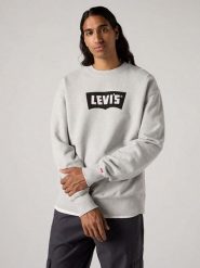 Levi's Bluza w kolorze jasnoszarym rozmiar: L. Szare bluzy bez kaptura męskie Levi's, l, z bawełny. Za 144.95 zł.