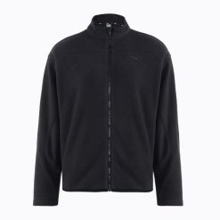 Kurtka do biegania damska PUMA Winter Tech Polar Fleece. Czarne kurtki do biegania damskie Puma, bez wzorów, z polaru, bez kaptura. Za 299.99 zł.