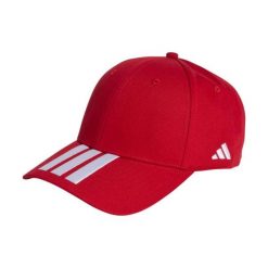 Czapka z daszkiem adidas Tiro. Czerwone czapki męskie Adidas, bez wzorów, z bawełny, sportowe. Za 89.95 zł.