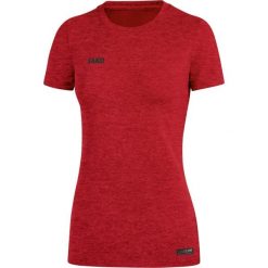 Koszulka damska Jako Premium Basics. Czerwone t-shirty damskie Jako, bez wzorów, bez kołnierzyka. Za 219.50 zł.