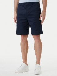 Calvin Klein Szorty materiałowe LV04LB600G Granatowy Regular Fit. Niebieskie szorty męskie CALVIN KLEIN, z bawełny, bez kołnierzyka. Za 329.99 zł.