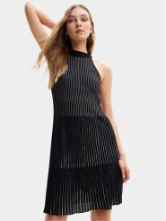 Desigual Sukienka letnia Mirna 24SWVF06 Czarny Regular Fit. Czarne sukienki damskie Desigual, na lato, l, bez wzorów, z wiskozy, bez kołnierzyka, bez ramiączek. Za 309.99 zł.