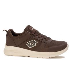 Buty męskie sportowe Lotto SOBRIO BC. Brązowe buty sportowe na co dzień męskie Lotto, z jeansu, bez zapięcia, trekkingowe. Za 129.00 zł.