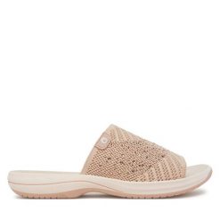 Klapki Jana. Brązowe klapki damskie JANA, bez wzorów, bez obcasa. Za 149.99 zł.