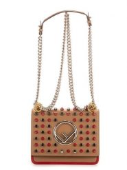 Fendi Skórzana torebka w kolorze jasnobrązowym - 16 x 9 x 3 cm rozmiar: onesize. Brązowe torebki klasyczne damskie Fendi, bez wzorów, z materiału, bez dodatków. Za 5,393.99 zł.