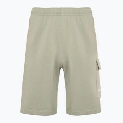 Spodenki męskie Nike Sportswear Club. Brązowe szorty męskie Nike, bez wzorów, sportowe. Za 199.99 zł.