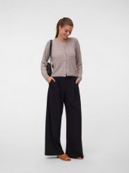 Vero Moda Kardigan w kolorze szarobrązowym rozmiar: S. Brązowe kardigany damskie Vero Moda, s, bez wzorów, ze splotem. Za 129.95 zł.