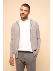 Just Cashmere Kaszmirowy kardigan "Elliot" w kolorze jasnoszarym rozmiar: M. Szare kardigany męskie Just Cashmere, m, bez wzorów, z kaszmiru, bez kołnierzyka. Za 478.62 zł.