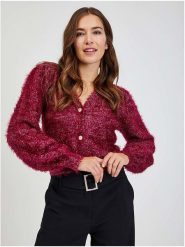 Orsay Kardigan w kolorze bordowym rozmiar: S. Czerwone kardigany damskie ORSAY, s, bez wzorów. Za 65.85 zł.