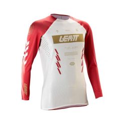 Koszulka rowerowa damska LEATT Jersey MTB Gravity 5.0. Białe topy sportowe damskie LEATT, l, bez wzorów, z dzianiny, bez ramiączek. Za 369.00 zł.