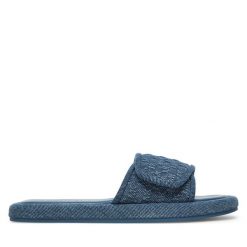 Klapki MICHAEL Michael Kors. Niebieskie klapki damskie MICHAEL Michael Kors, bez wzorów, bez obcasa. Za 329.99 zł.