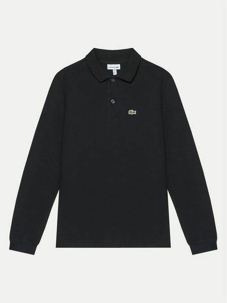 Lacoste Polo PJ8915 Czarny Regular Fit. Czarne t-shirty chłopięce Lacoste, bez wzorów, z bawełny, bez ramiączek. Za 179.99 zł.
