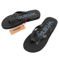Buty klapki męskie Wrangler Cole Flipflop. Czarne klapki i japonki męskie Wrangler. Za 69.00 zł.