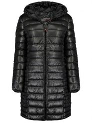 Geographical Norway Płaszcz pikowany "Annecy" w kolorze czarnym rozmiar: M. Czarne płaszcze damskie Geographical Norway, m, bez wzorów. Za 196.24 zł.