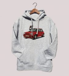 Renault 5 — bluza. Białe bluzy z kapturem męskie nikiniki, z bawełny. W wyprzedaży za 126.65 zł.
