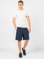 Tommy Jeans Szorty | DM0DM13220 | Mężczyzna | Biały, Czerwony, Granatowy. Białe szorty męskie Tommy Hilfiger, z bawełny, bez kołnierzyka. W wyprzedaży za 239.00 zł.