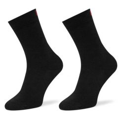 Skarpety długie HUGO. Czarne skarpetki damskie Hugo, bez wzorów. Za 39.99 zł.