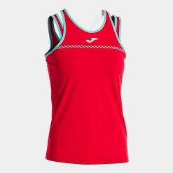 Damski tank top Joma Smash. Czerwone topy damskie Joma, bez wzorów, bez kołnierzyka. Za 80.00 zł.