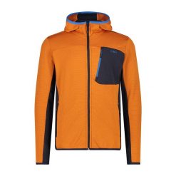Bluza turystyczna męska CMP. Zielone bluzy bez kaptura męskie CMP, bez wzorów, sportowe, bez kołnierzyka, bez ramiączek. Za 429.99 zł.
