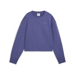 Damska bluza HER o luźnym kroju PUMA Blue Crystal. Niebieskie bluzy bez kaptura damskie Puma, xl, prążkowane. W wyprzedaży za 124.00 zł.