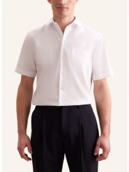 Seidensticker Koszula w kolorze białym rozmiar: 41. Białe koszule męskie Seidensticker, bez wzorów, z bawełny, bez kołnierzyka, bez ramiączek. Za 122.67 zł.