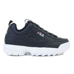 Buty Fila Disruptor Low W 1010302-25Y czarne. Czarne buty sportowe na co dzień damskie bez wzorów. Za 585.80 zł.