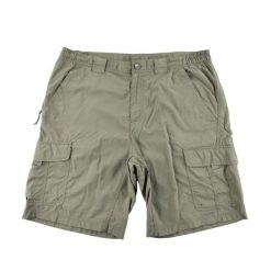 Second life - Spodenki męskie cargo Columbia Titanium - Jak nowy. Brązowe szorty męskie Columbia, bez wzorów, z nylonu, sportowe. Za 106.46 zł.