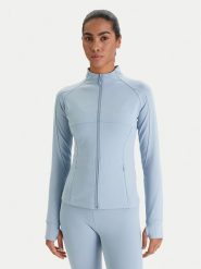 Guess Bluza V6RP15 KD952 Niebieski Slim Fit. Niebieskie bluzy bez kaptura damskie Guess, xl, z syntetyku. Za 349.99 zł.