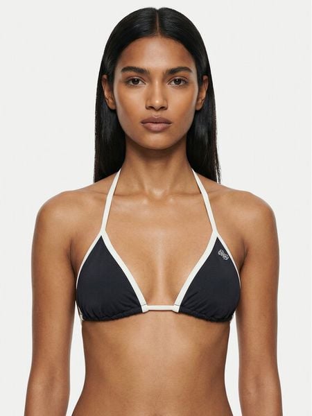 Guess Góra od bikini E6GJ32 MC04R Czarny. Czarne bikini damskie Guess, z aplikacjami. Za 269.99 zł.