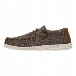 HeyDude Męskie Mokasyny Wally Sox. Brązowe mokasyny męskie Hey dude, z materiału. Za 199.00 zł.