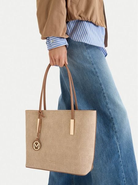 MEXX Torebka CEO-MEXX-X-007-09 Beżowy. Brązowe torebki klasyczne damskie Mexx, bez wzorów, z materiału, bez dodatków. Za 139.99 zł.