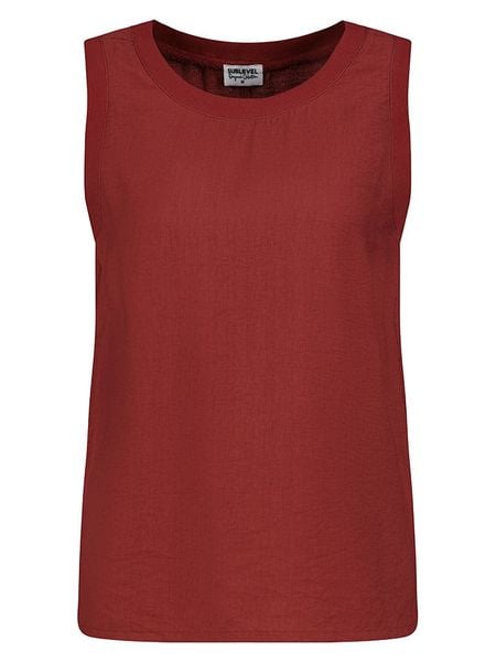 Sublevel Top w kolorze bordowym rozmiar: M. Czerwone topy damskie Sublevel, m, bez wzorów, bez kołnierzyka. Za 43.99 zł.