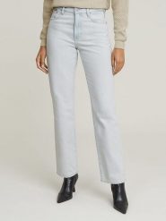 G-Star Dżinsy - Regular fit - w kolorze biało-błękitnym rozmiar: W33/L30. Białe jeansy damskie G-Star, z podwyższonym stanem. Za 243.84 zł.