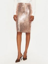 Rinascimento Spódnica ołówkowa CFC0121688003 Złoty Slim Fit. Żółte spódniczki damskie RINASCIMENTO, m, bez wzorów, z syntetyku, ołówkowe. Za 479.99 zł.