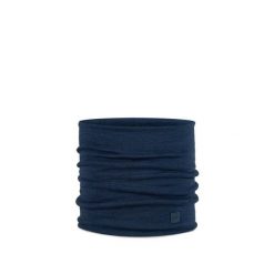 Komin wielofunkcyjny z wełny merynosów Buff Merino Heavyweight. Niebieskie szaliki i kominy damskie Buff, bez wzorów, z wełny. Za 145.92 zł.
