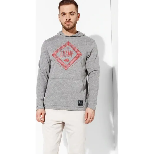 Under Armour Bluza Icons Of Wi Ll Clay Tr , szary, rozmiar M. Szare bluzy z kapturem męskie Under Armour, m, z bawełny. W wyprzedaży za 99.99 zł.