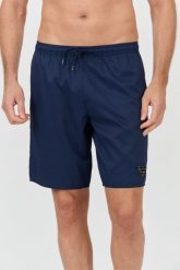 EMPORIO ARMANI Granatowe męskie kąpielówki De bain logo brodé, Rozmiar 50. Niebieskie kąpielówki męskie Emporio Armani, l, bez wzorów. W wyprzedaży za 247.99 zł.