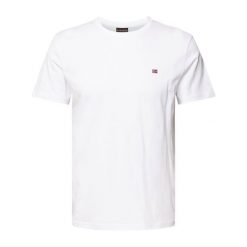 Koszulka męska Napapijri Salis. Białe t-shirty sportowe męskie Napapijri, l, bez ramiączek, trekkingowe. Za 109.99 zł.