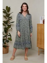 Curvy Lady Sukienka w kolorze khaki rozmiar: 44/46. Brązowe sukienki damskie Curvy Lady, bez wzorów, z wiskozy, klasyczne, bez kołnierzyka, bez ramiączek, midi. Za 83.22 zł.